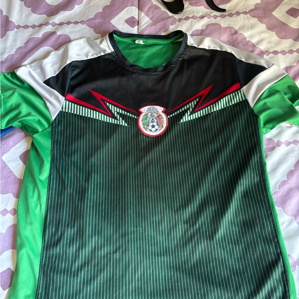 Green and Black Men's Jersey